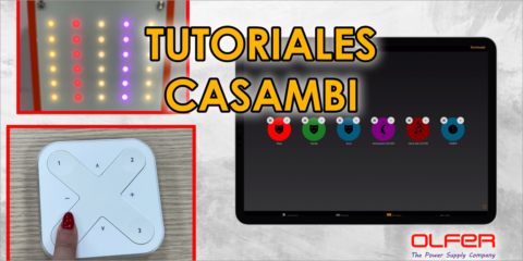 Electrónica OLFER lanza una serie de vídeos tutoriales para aprender a utilizar la aplicación Casambi