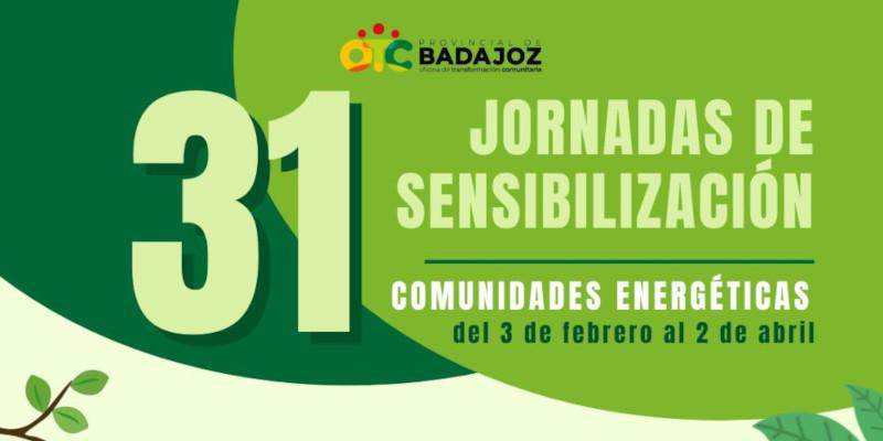 Jornadas informativas y formativas para impulsar las comunidades energéticas en la provincia de Badajoz