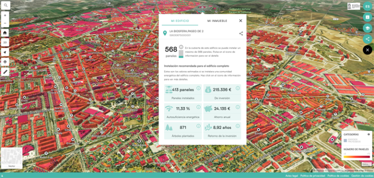 El mapa solar de Vitoria-Gasteiz ofrece información sobre el potencial ...