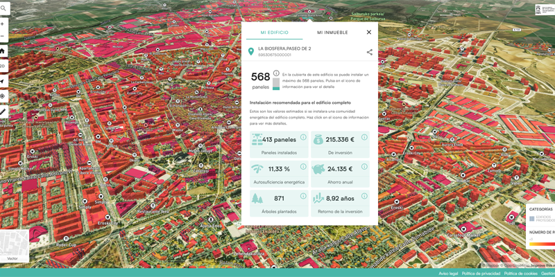 La Oficina de Transformación Comunitaria y el mapa solar, están financiados por los Fondos Next Generation de la Unión Europea, a través del programa 'CE-OFICINAS' del Instituto para la Diversificación y Ahorro Energético (IDAE). Toda la información clave de este mapa solar estará en breve disponible en una web de fácil acceso para que todos los vecinos de Vitoria-Gasteiz accedan a la información y sumarse a la transición energética de la ciudad.  