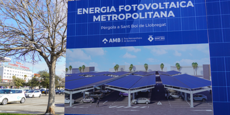 Sant Boi de Llobregat contará con una pérgola fotovoltaica con 7.055 paneles solares