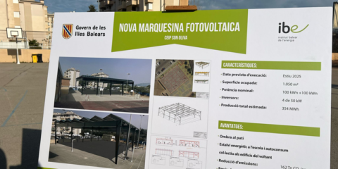 Arranca el plan de refugios climáticos y autoconsumo fotovoltaico en colegios de Baleares