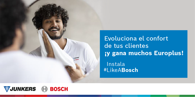 Campaña de Junkers Bosch para promover la instalación de equipos de agua caliente sanitaria