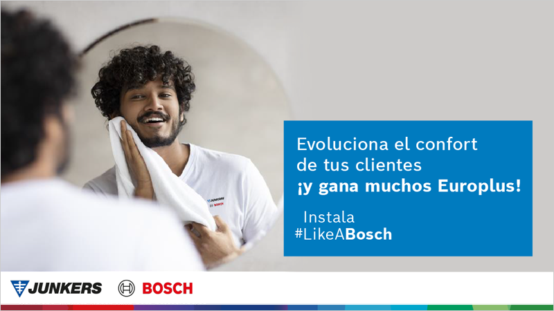 Campaña de Junkers Bosch para promover la instalación de equipos de agua caliente sanitaria