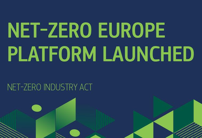 La plataforma Net-Zero Europe nace para supervisar la implementación de la Ley de Industria Cero Neto