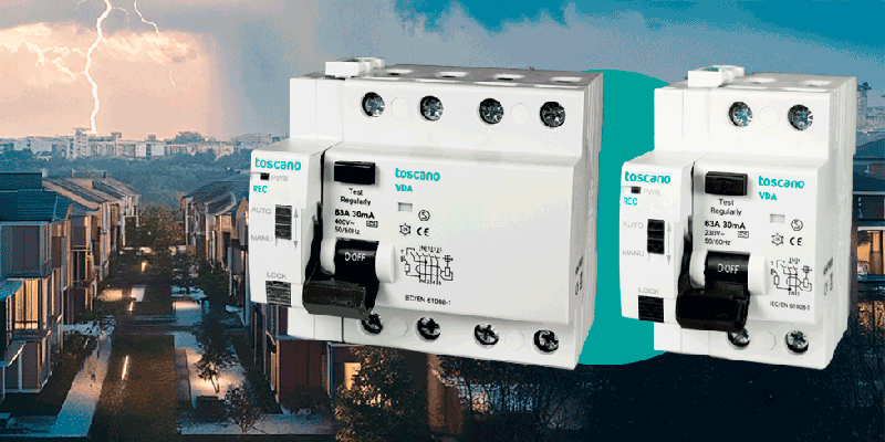 Toscano lanza el nuevo interruptor diferencial con rearme automático VDA-REC
