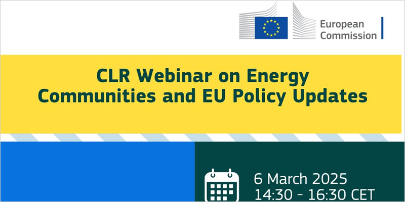 Webinar de la iniciativa Citizen-Led Renovation sobre políticas de la UE y comunidades energéticas