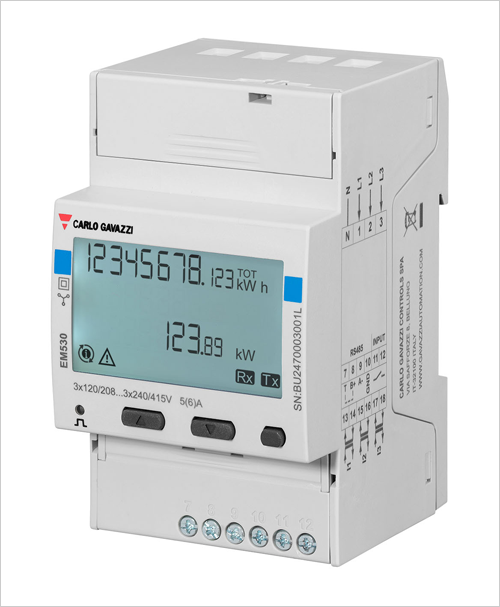 Carlo Gavazzi presenta su analizador de energía EM530 MV para aplicaciones de eficiencia energética y de edificios