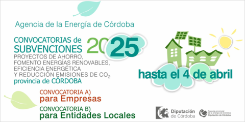Ayudas dirigidas a entidades locales y empresas de Córdoba para eficiencia energética y renovables