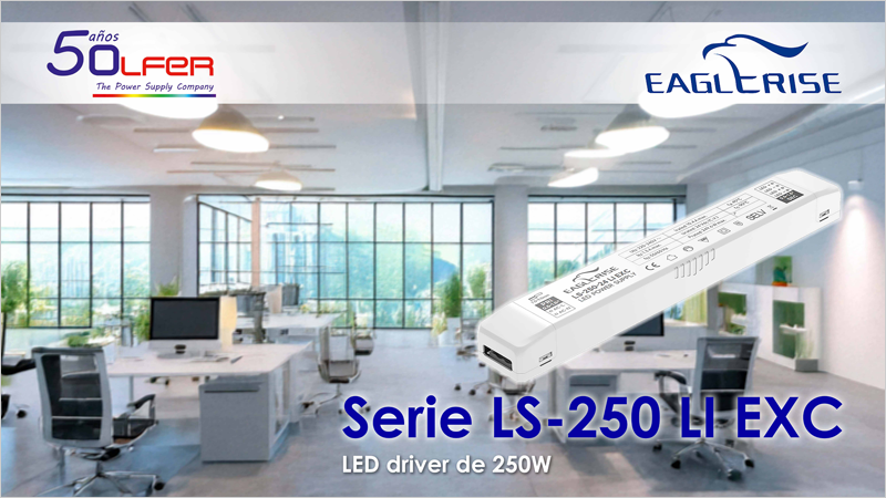 Electrónica OLFER cuenta en su catálogo con la serie LS-250 LI EXC de LED drivers