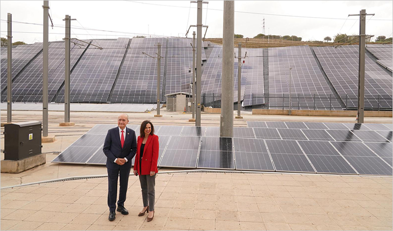 La planta fotovoltaica de Metro de Málaga alcanzará un 27% de autoconsumo en la factura eléctrica