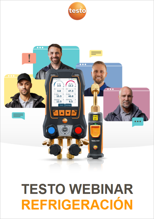 Webinar de Testo sobre medición en refrigeración, aire acondicionado y bombas de calor para el instalador