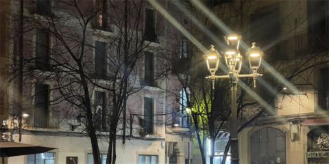 El centro histórico de Manresa mejora su alumbrado público con luminarias de tecnología LED