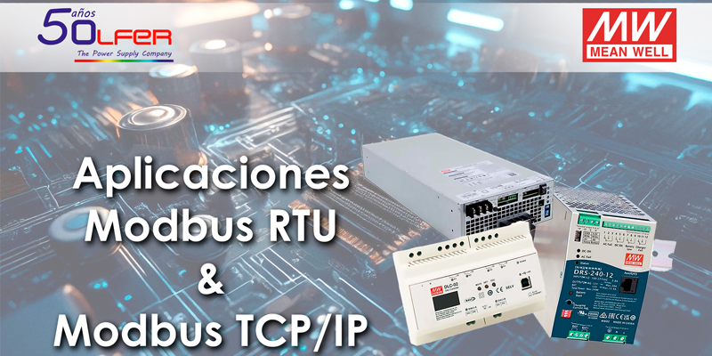 Aplicaciones Modbus para el control de suministros de energía de Electrónica OLFER