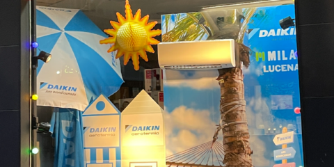 La tienda de electrodomésticos Milar Lucena en Córdoba gana el Concurso de Escaparates Daikin