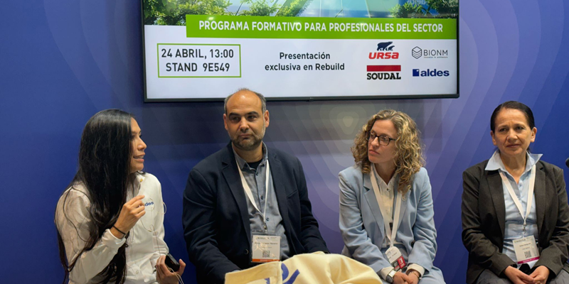 Programa formativo para una edificación sostenible y descarbonizada con Aldes, Bionm, Soudal y Ursa