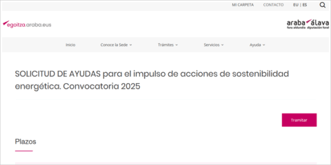 Nuevas ayudas para actuaciones de sostenibilidad energética en entidades locales de Álava