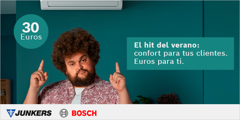 Nueva campaña de Junkers Bosch para la instalación de equipos de aire acondicionado