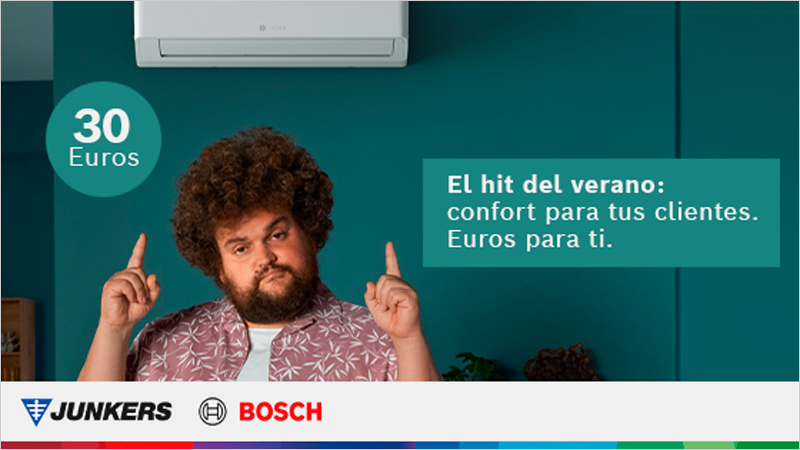 Nueva campaña de Junkers Bosch para la instalación de equipos de aire acondicionado