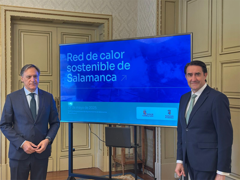 El proyecto de la futura red de calor sostenible de Salamanca se ha presentado recientemente.