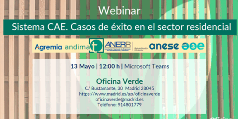Jornada de la Oficina Verde de Madrid sobre casos de éxito del Sistema CAE en el sector residencial