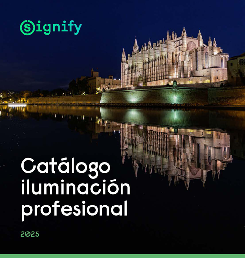 El catálogo de iluminación profesional 2025 de Signify incluye soluciones innovadoras de interior y exterior