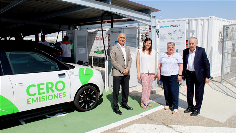 El proyecto Ecoasis de Circutor permite la recarga ultra rápida para VE sin conexión a la red eléctrica