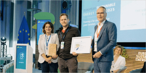 Un proyecto para facilitar energía renovable a inquilinos vulnerables gana los Premios EUSEW 2025