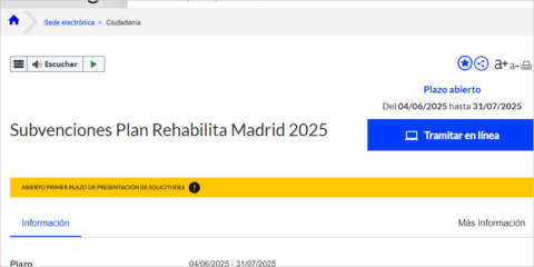 El Plan Rehabilita Madrid 2025 prioriza la rehabilitación de edificios con menor calificación energética