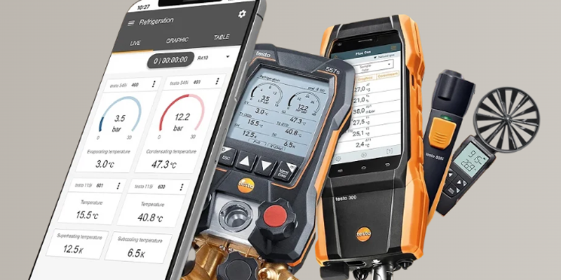 La app testo Smart incluye programas de medición PRO para aumentar la eficiencia de las mediciones