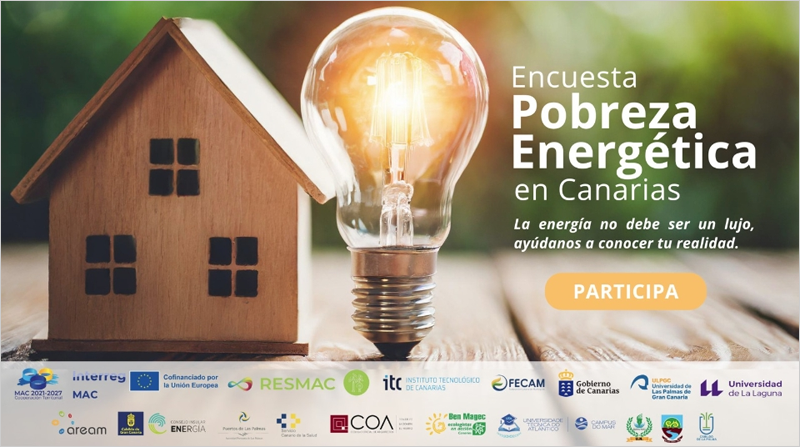 Encuesta para conocer los hogares canarios con pobreza energética y diseñar estrategias para reducirla
