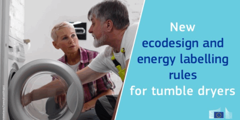 Entran en vigor las normas de ecodiseño y etiquetado energético de la UE para secadoras domésticas