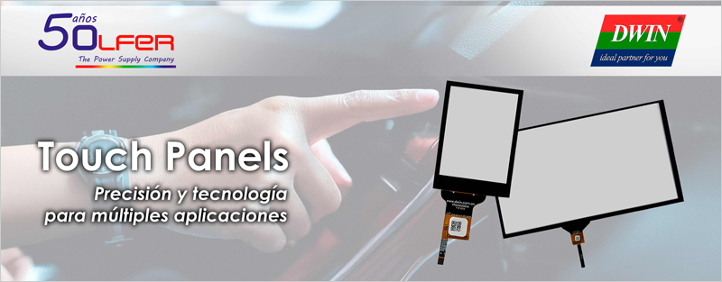 Fiabilidad y eficiencia con las pantallas táctiles distribuidas por Electrónica OLFER
