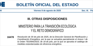 El catálogo de medidas de eficiencia energética mejora varias fichas del sector industrial, terciario y residencial