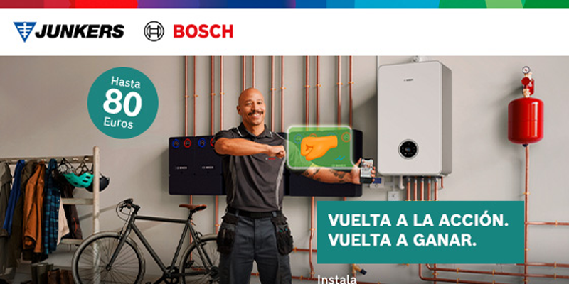 La nueva campaña de Junkers Bosch fomenta la instalación de calderas de condensación de la gama Bosch Condens