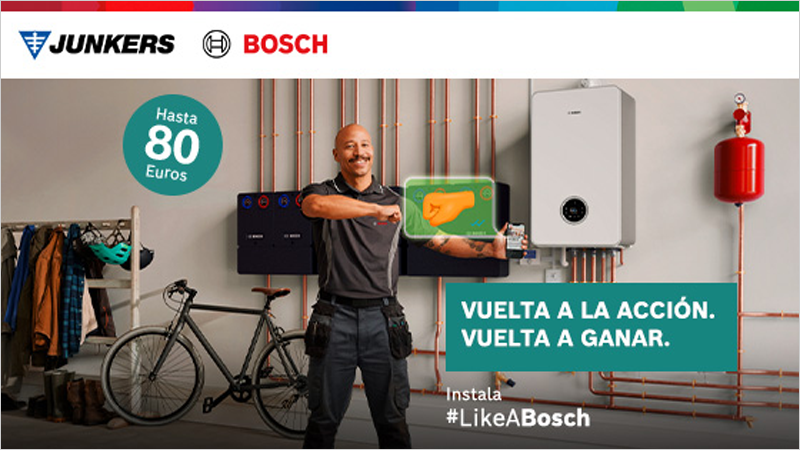 La nueva campaña de Junkers Bosch fomenta la instalación de calderas de condensación de la gama Bosch Condens