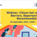 Seminario web sobre las barreras y oportunidades de la iniciativa europea de rehabilitación ciudadana
