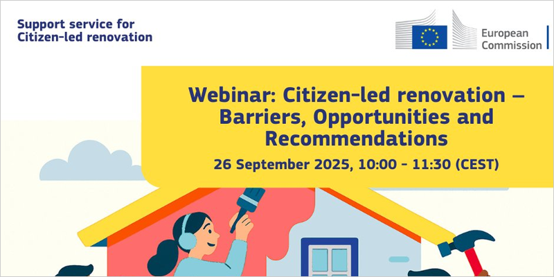 Seminario web sobre las barreras y oportunidades de la iniciativa Citizen-Led Renovation