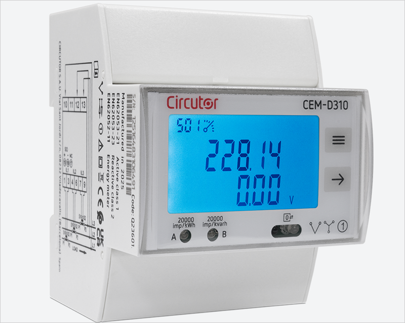 Los nuevos contadores de energía CEM de Circutor ayudan a controlar la evolución del consumo energético