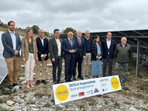 La cooperativa Ekiola Gorbeialdea inicia la generación de energía renovable del parque solar de Gorbeialdea