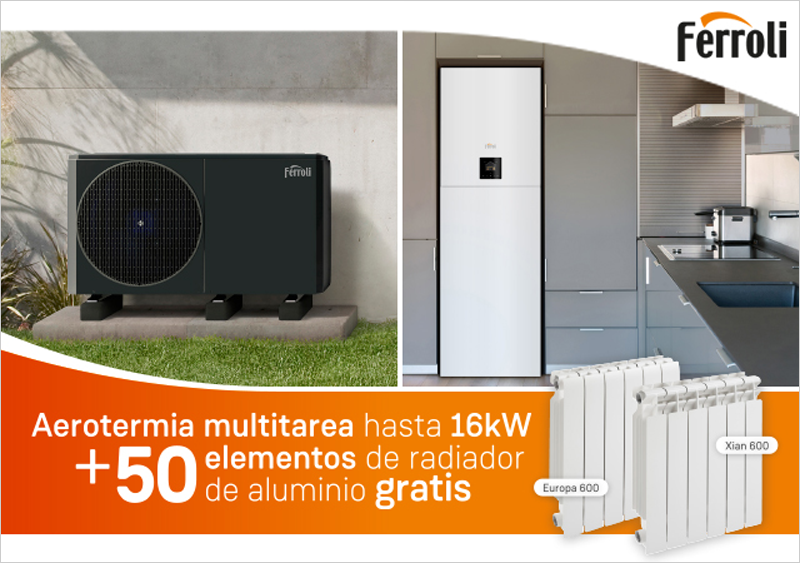 Ferroli lanza una campaña dirigida a instaladores profesionales que apuesten por equipos de aerotermia