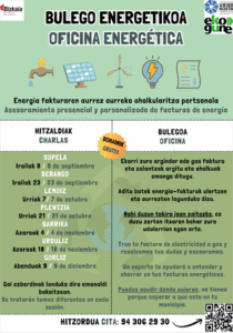 La Oficina Energética de la Mancomunidad Uribe Kosta asesorará sobre facturas energéticas
