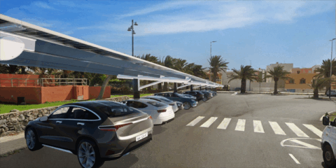 El polígono industrial de Arinaga contará con marquesinas fotovoltaicas con almacenamiento