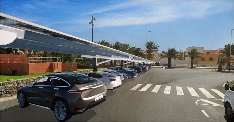 El polígono industrial de Arinaga contará con marquesinas fotovoltaicas con almacenamiento