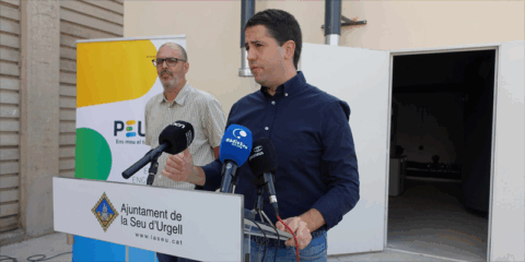 Concluyen las obras de la red de calor con caldera de biomasa en la zona deportiva de la Seu d’Urgell