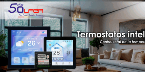 Electrónica OLFER distribuye termostatos inteligentes DWIN para controlar la temperatura del hogar