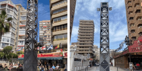 Adjudicada la rehabilitación del alumbrado de las columnas del Paseo de Levante de Benidorm