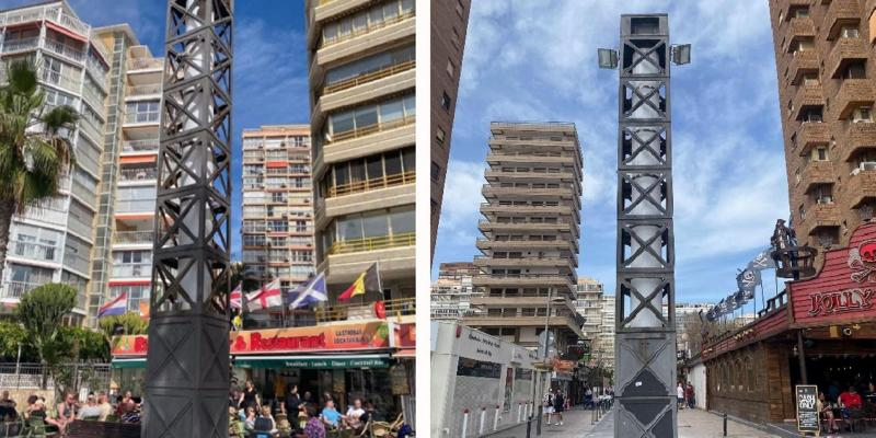Adjudicada la rehabilitación del alumbrado ornamental de las columnas del Paseo de Levante de Benidorm