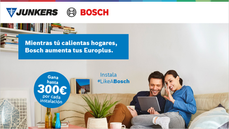 Nueva campaña de Junkers Bosch para promover la instalación de calderas y bombas de calor
