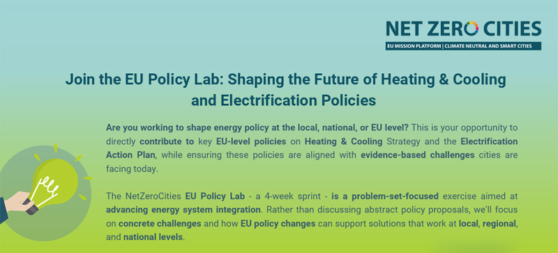 El laboratorio de políticas EU Cities Mission abordará la estrategia de calefacción y refrigeración